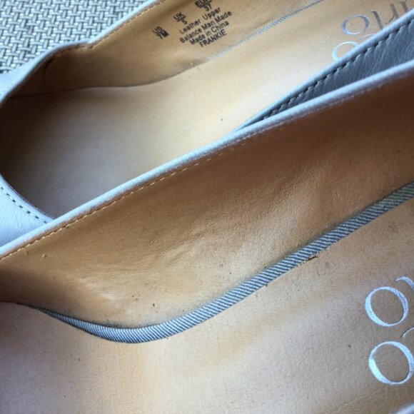 Light Gray Leather Franco Sarto - Picture 3 of 3